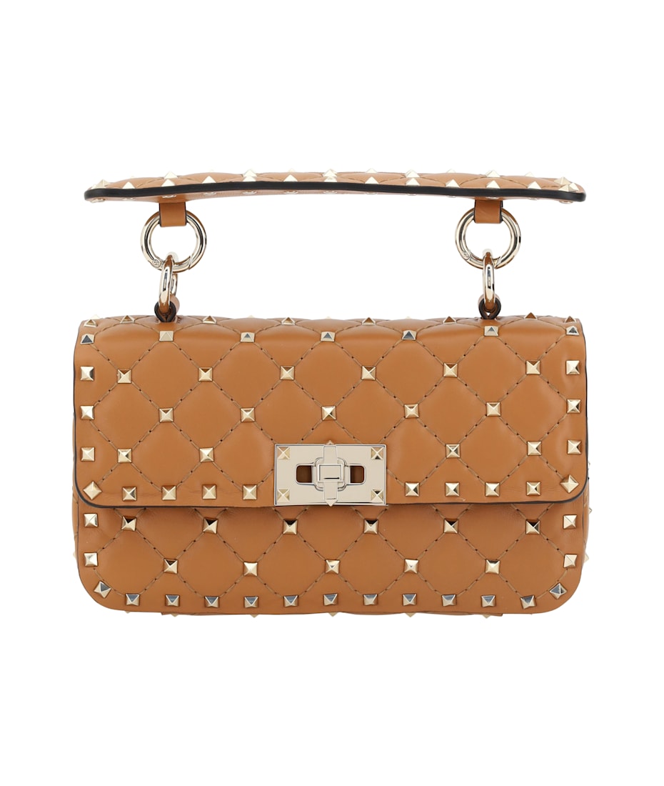 Rockstud Spike Small Leather Handbag