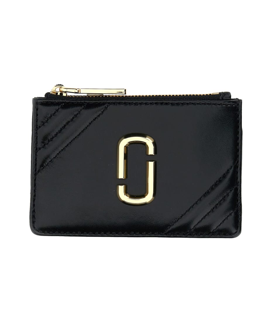 Womens Accessories Wallets and cardholders Marc Jacobs Leather the Glam Shot Card Holder in Black 