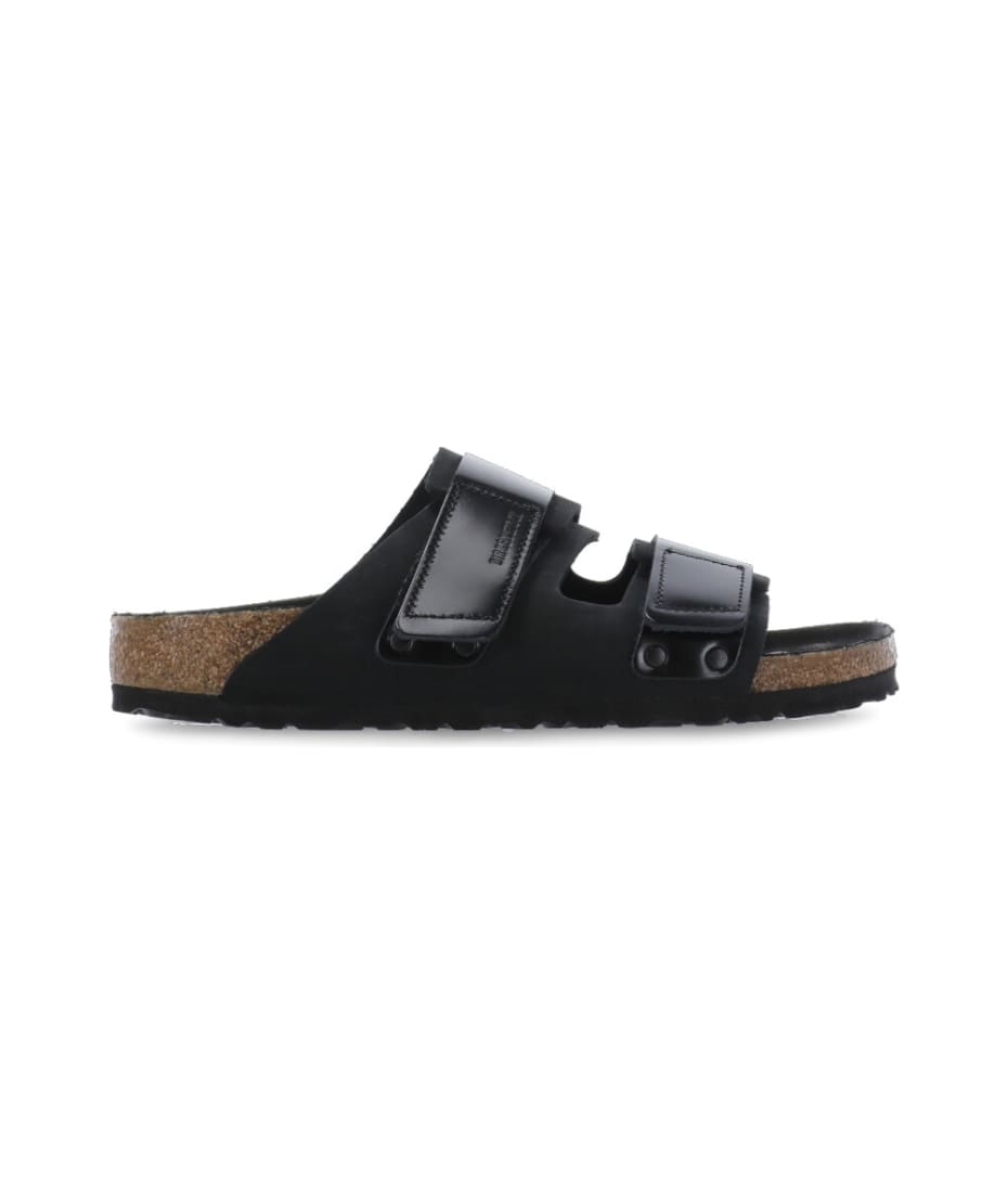 サンダル Birkenstock Sandalo Uji Uji Nubuck Leather High Shine Black | BIRKENSTOCK