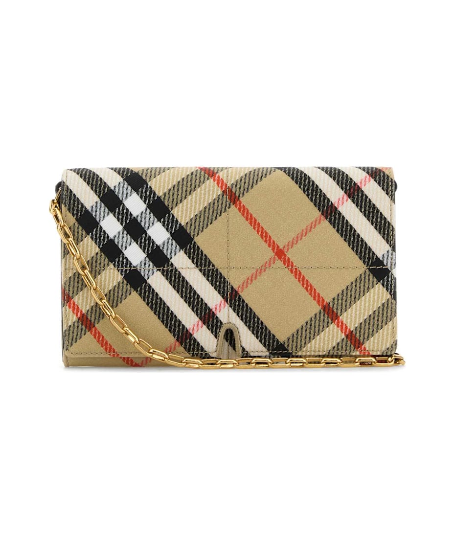 長財布 Burberry FW25 Printed canvas Snip wallet (8099213 B9368) Burberry Printed Canvas Snip Wallet | italist