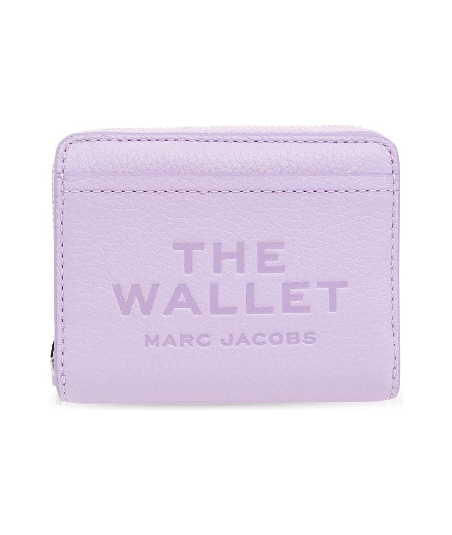 Logo Printed Zipped Mini Compact Wallet