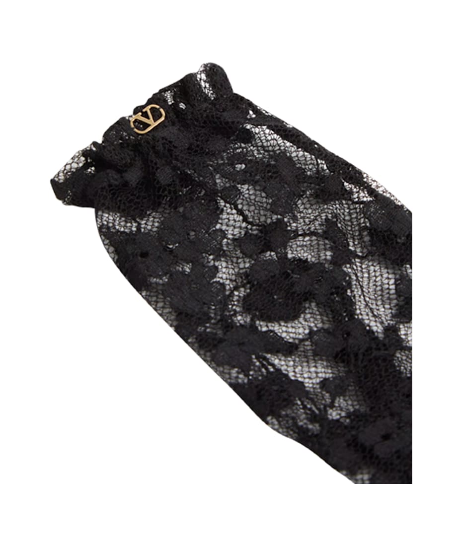 Valentino Garavani Vlogo Signature Lace Gloves | italist