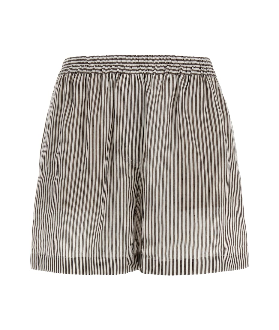 ショートパンツ Brunello cucinelli Linen cotton shorts Brunello Cucinelli Garment-dyed cotton and linen cover baggy