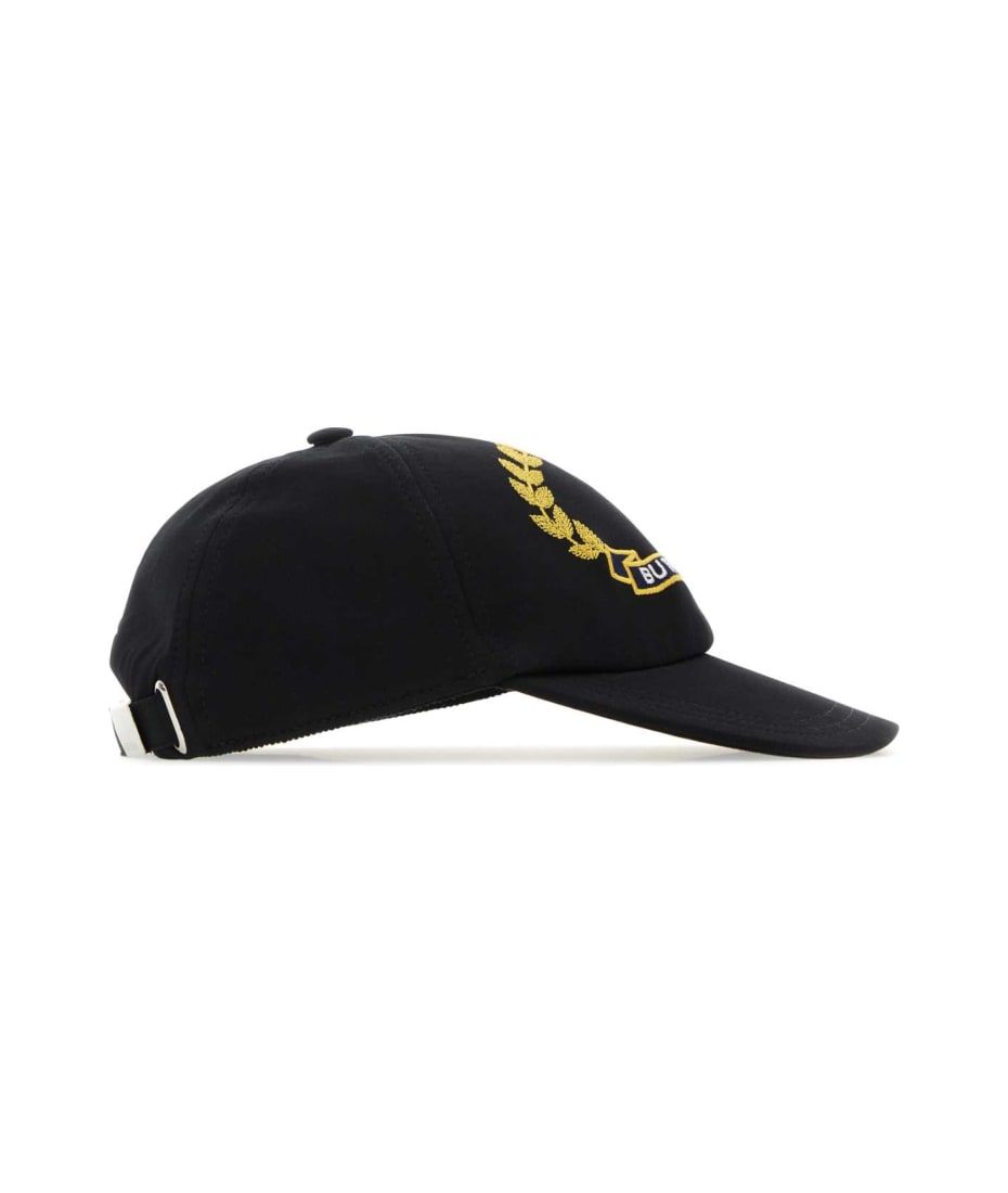 Burberry Black Cotton Baseball Cap | italist