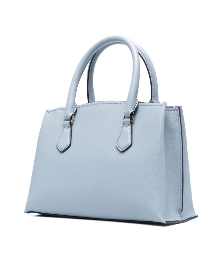 Michael Kors, Bags, Michael Kors Hamilton Satchel Bag With Silver Chain  And Lock Baby Blue