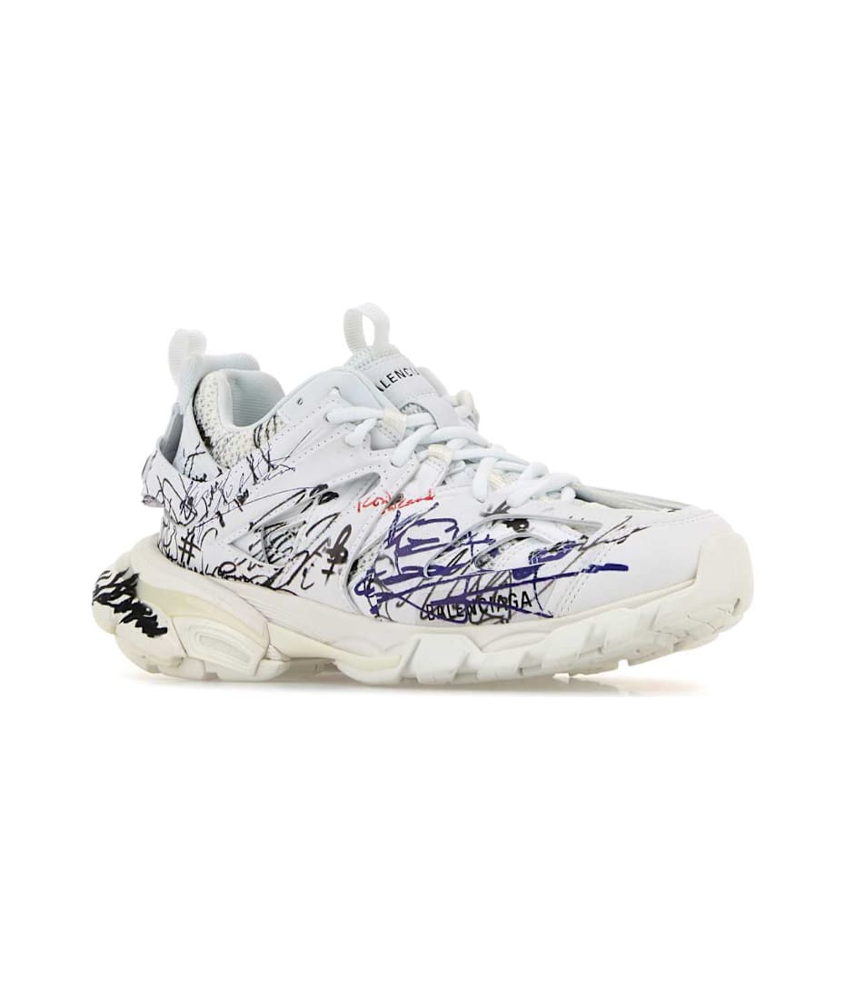 スニーカー BALENCIAGA WHITE MESH AND RUBBER TRACK SNEAKERS Balenciaga White Mesh And Rubber Track Sneakers | italist