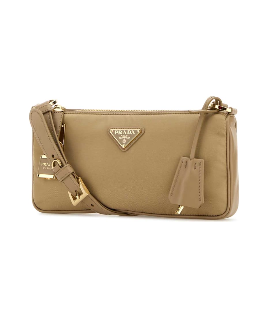 【関税&送料込】Prada Beige Re-Nylon Crossbody Bag Prada Beige Re-nylon Crossbody Bag | italist