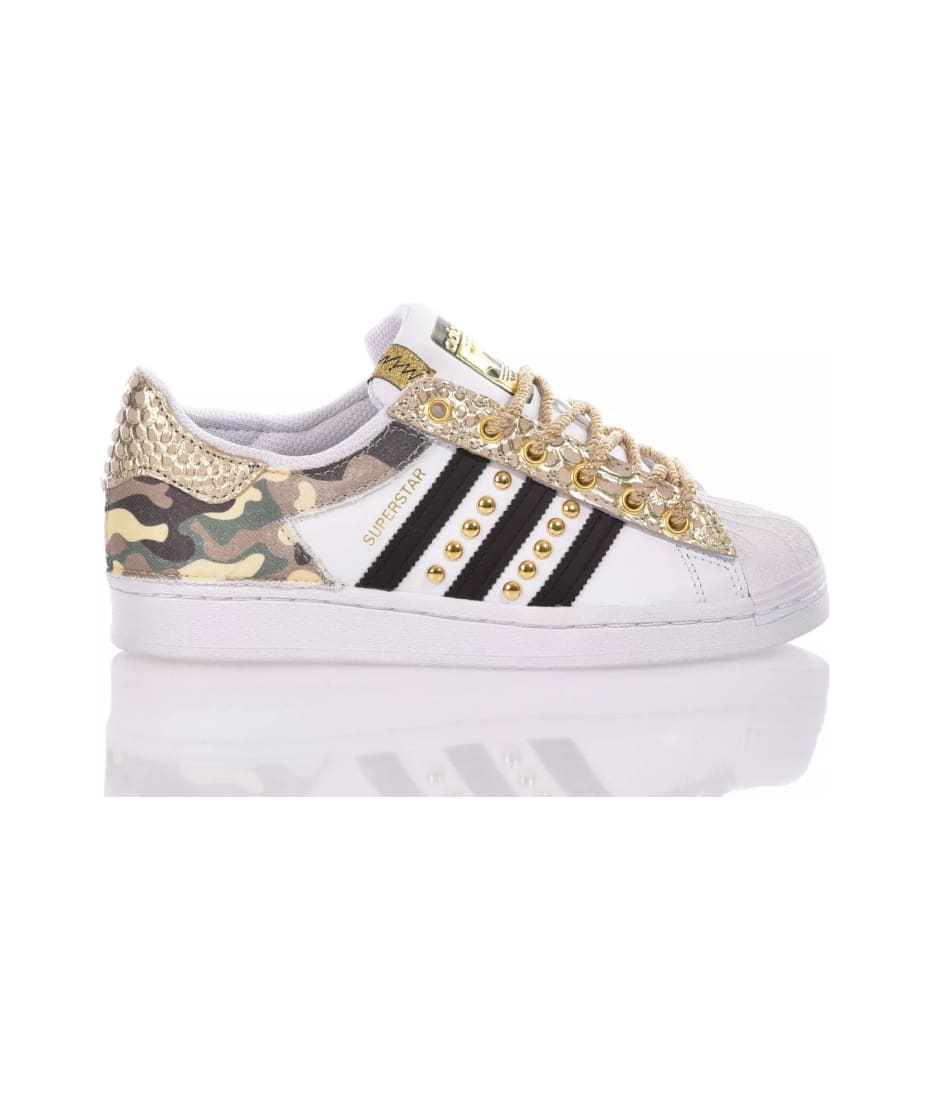 Adidas superstar women gold on sale