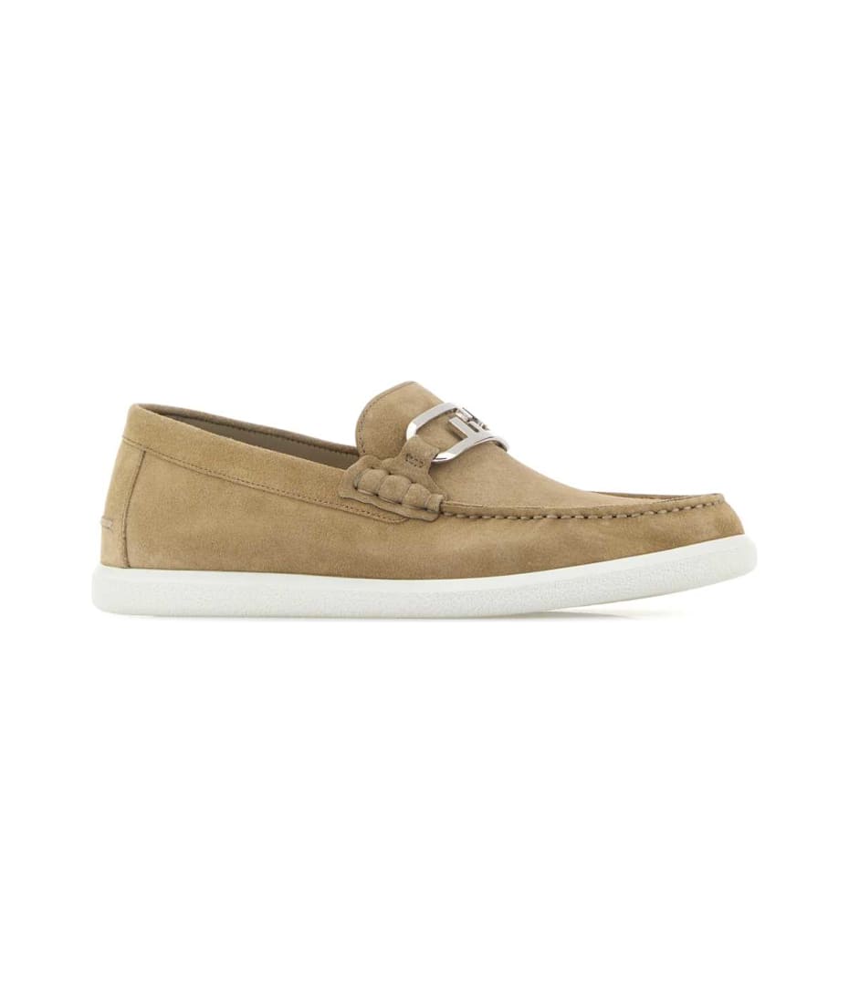 【関税&送料込】Fendi Brown Suede O Lock Light Loafers Fendi O'Lock loafers Leather Brown | Fendi