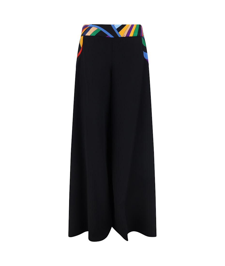 【送料&関税込】Pucci Pantaloni A Palazzo In Misto Lana PUCCI Pantaloni a Palazzo In Misto Lana | Nero | FARFETCH IT