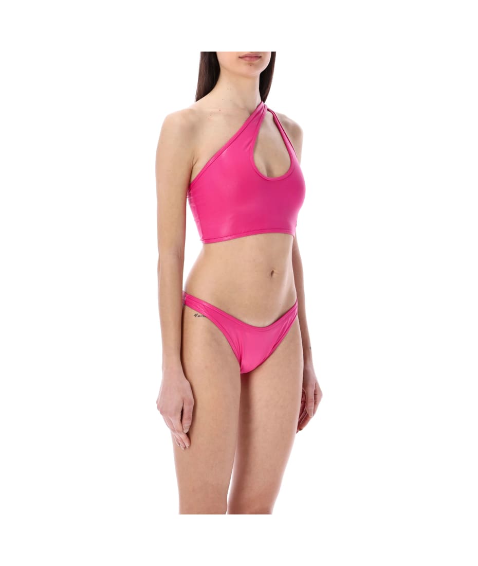 The Attico Fuchsia Stretch Nylon Bikini | italist