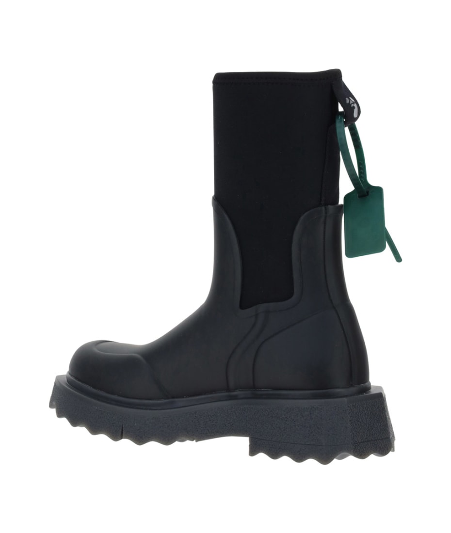 Off-White Sponge Rubber Rain Boots