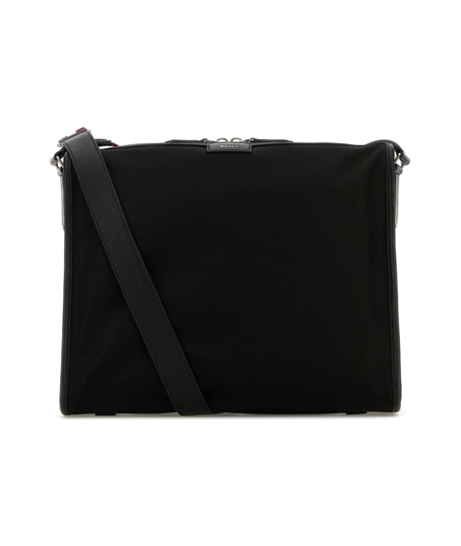 Bally Black Nylon Code Crossbody Bag | italist