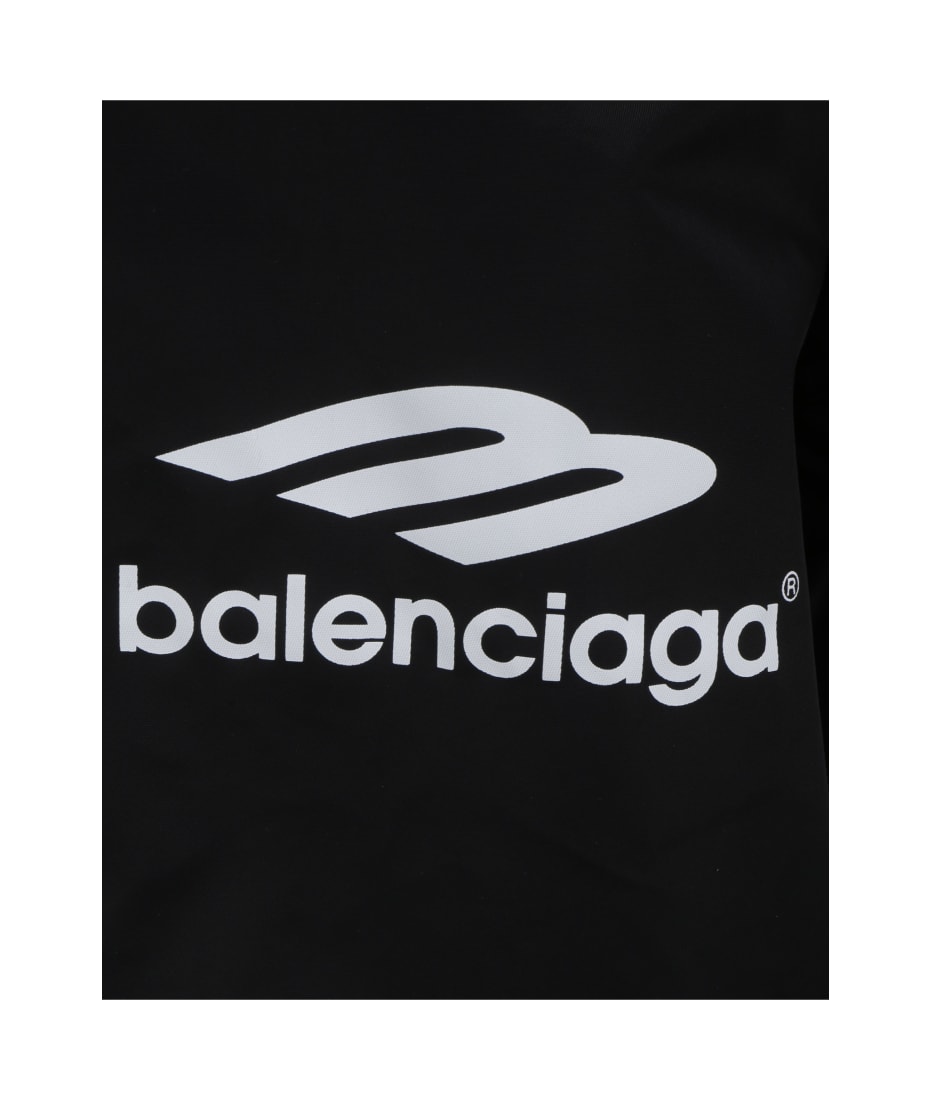 Balenciaga Pleated Windbreaker - Black w