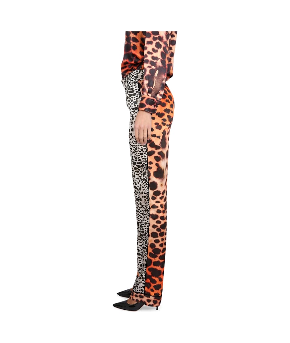 パンツ Roberto Cavalli MORAY EEL PRINT PANTS (QKT210_SZF4905558) Roberto Cavalli Moray Eel Print Pants | italist