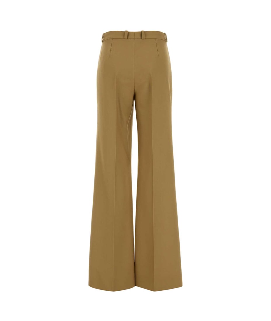 パンツ CHLOE KHAKI WOOL PALAZZO PANT Chloé Khaki Wool Palazzo Pant | italist