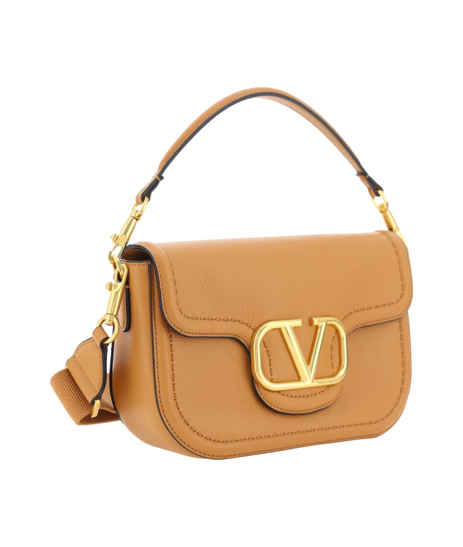 ハンドバッグ Valentino Garavani Camel Leather Medium Alltime Handbag Valentino Garavani Camel Leather Alltime Shoulder Bag