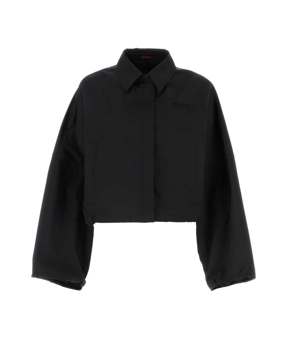 ジャケット GUCCI BLACK STRETCH POLYESTER JACKET Gucci Black Stretch Polyester Jacket | italist