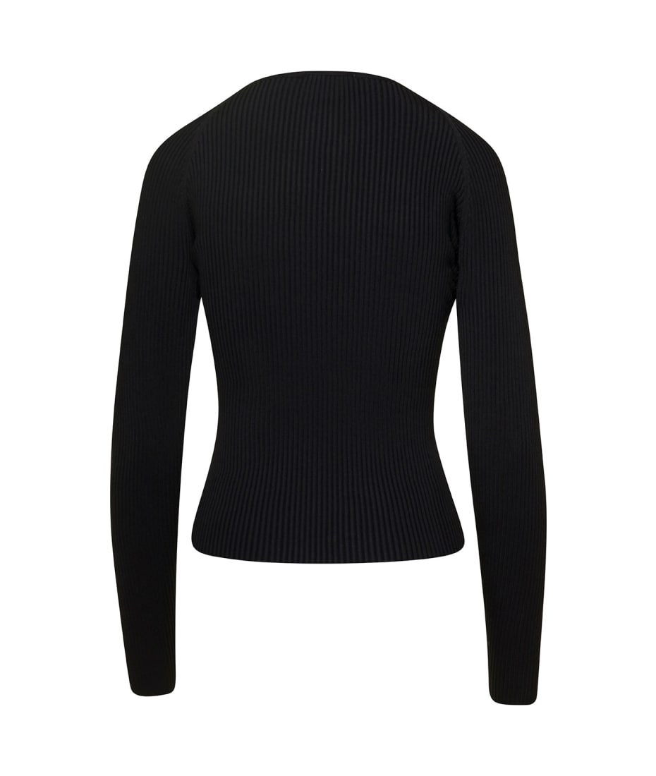 【関税込み】Coperni ブラック ツイスト 長袖トップス Coperni Black Viscose Top | italist