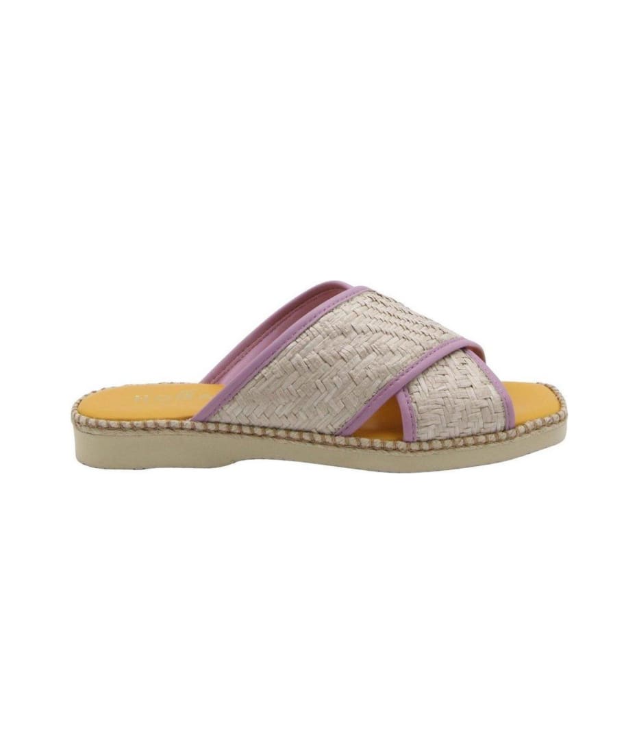 【送料&関税込】Hogan Raffia And Leather Sandals Hogan Raffia And Leather Sandals | italist