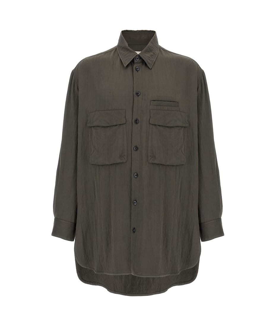 Tシャツ・カットソー LEMAIRE SS25 'Utility' overshirt (OV1014LF1388 BR482) Lemaire 'utility' Overshirt | italist