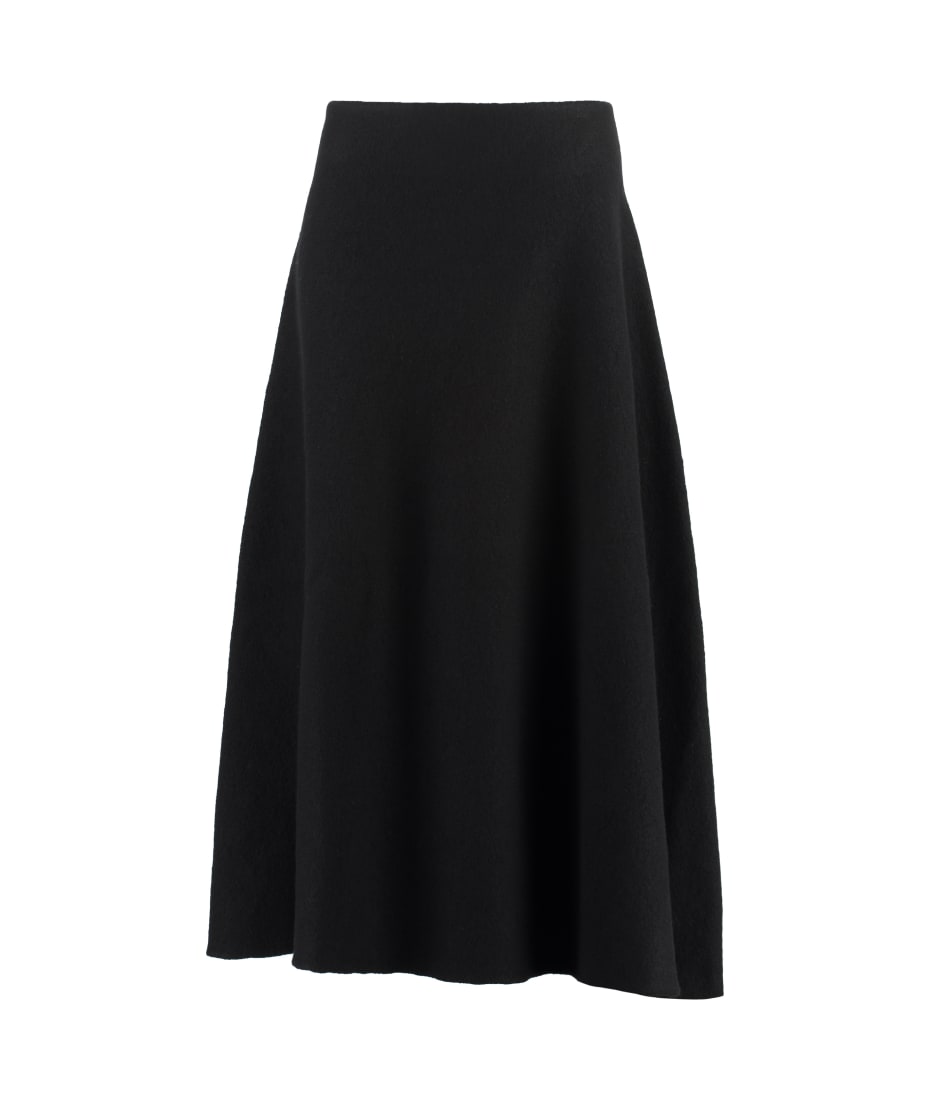 Jil Sander Asymmetrical Wool Skirt | italist