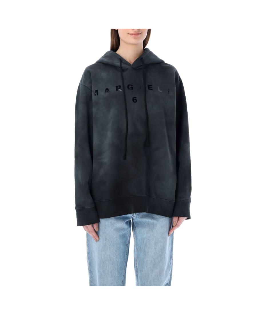 パーカー・フーディ MM6 Maison Margiela TIE-DYE HOODIE Mm6 Maison Margiela Hoodie with tie-dye pattern and kangaroo