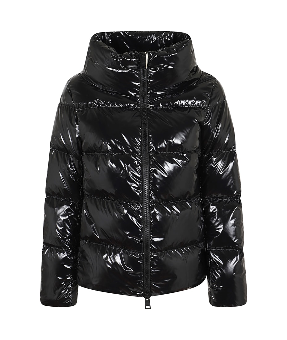【送料&関税込】Herno Gloss Down Jacket Cape Herno Gloss Down Jacket Cape In Black | ModeSens