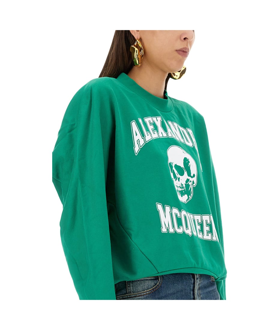 その他 alexander mcqueen VARSIITY SKULL SWEATSHIRT Alexander McQueen Varsiity Skull Sweatshirt | italist