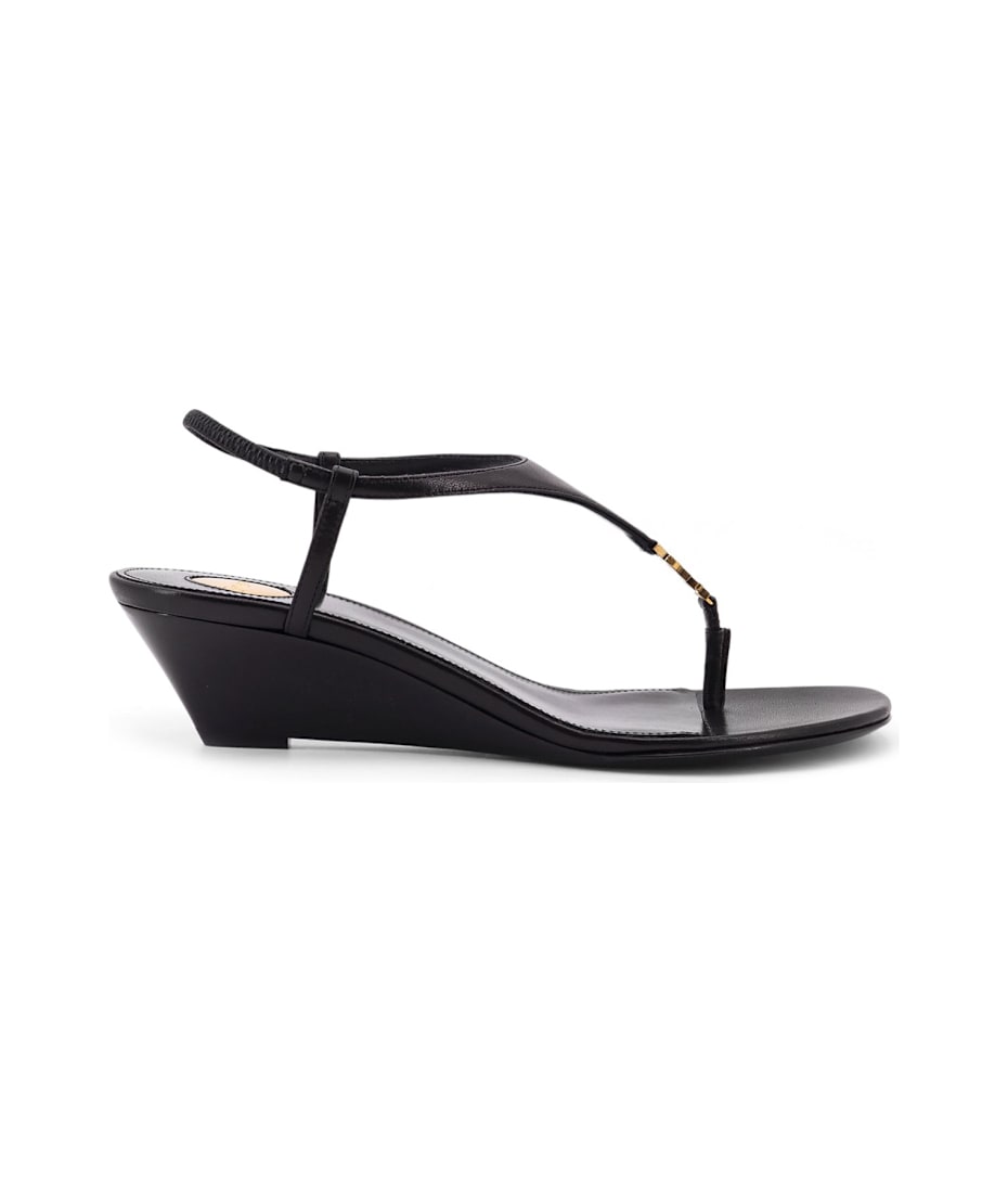 サンダル・ミュール Saint Laurent Bridget 40 Rive Gauche Leather Sandals Saint Laurent Bridget 40 Rive Gauche Leather Sandals