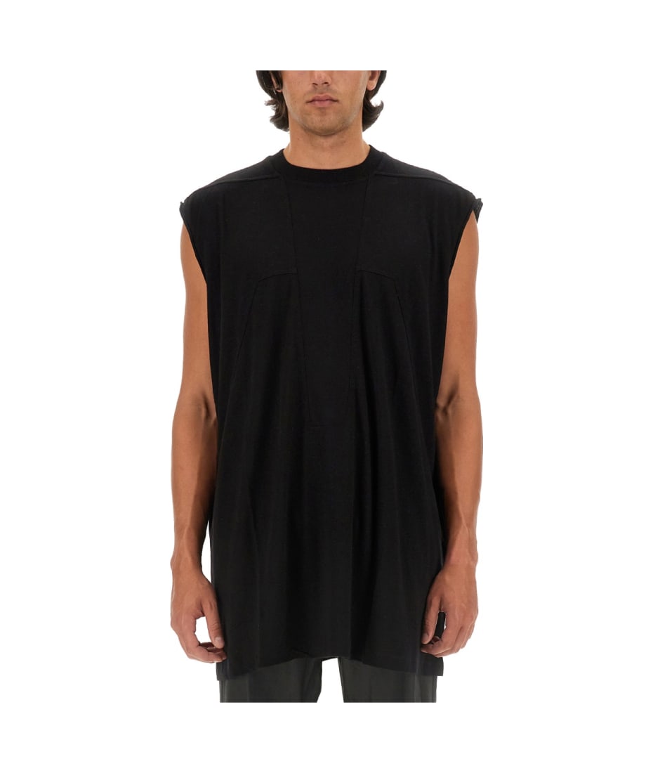 【関税込み】RICK OWENS Ribbed viscose and wool T-shirt RICK OWENS - TOPS - Rick Owens