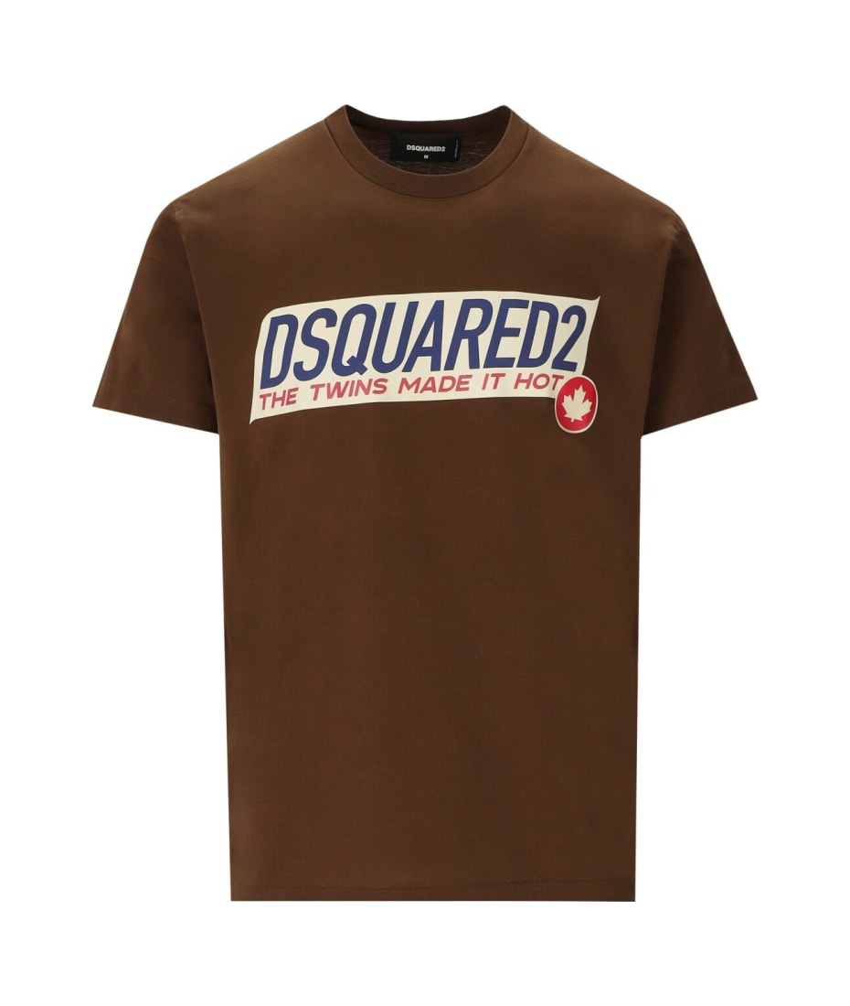 Dsquared2 Super Negative Dyed Cool Brown T-shirt | italist, ALWAYS