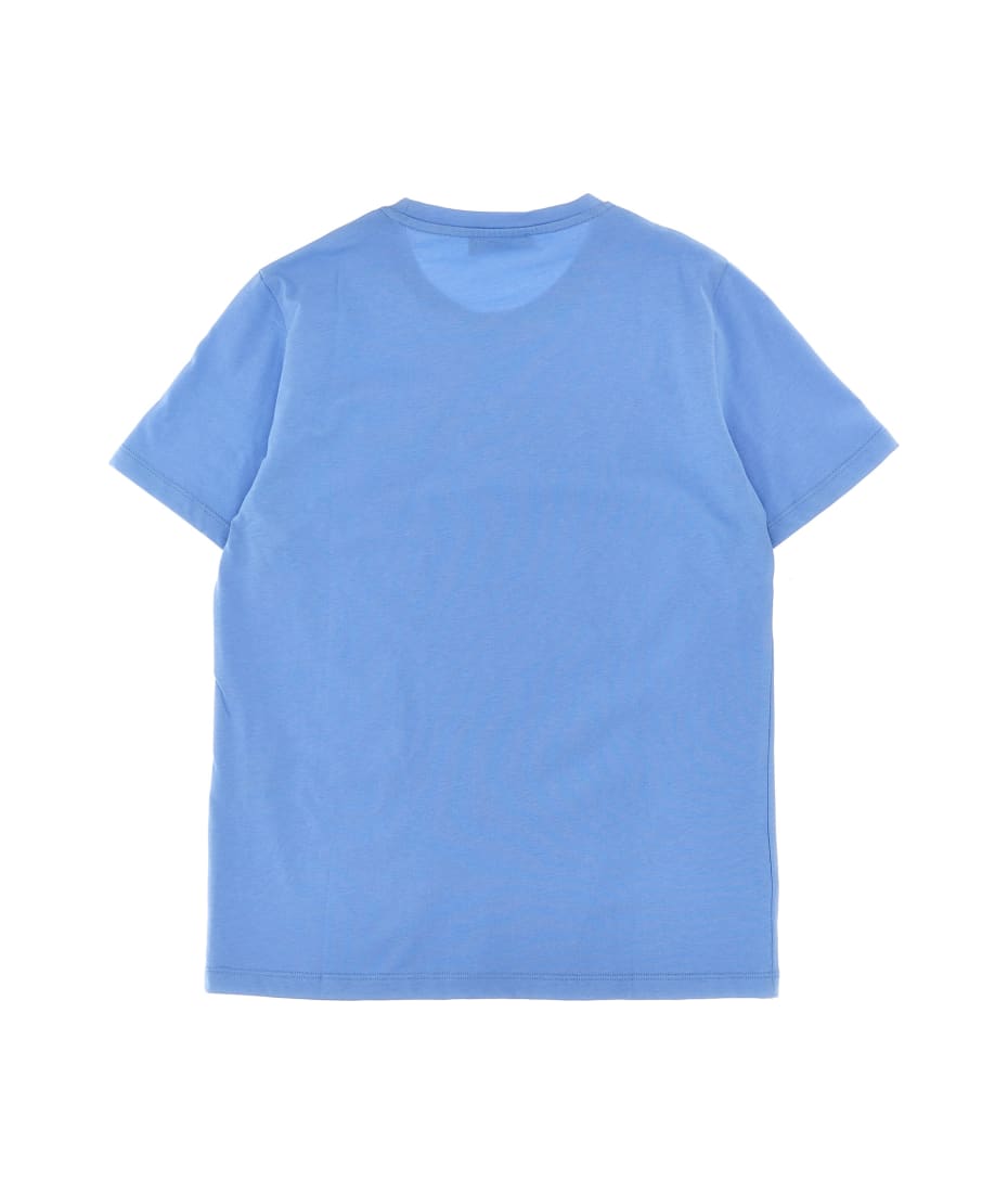 Versace Embossed Logo T-shirt - Azzurro