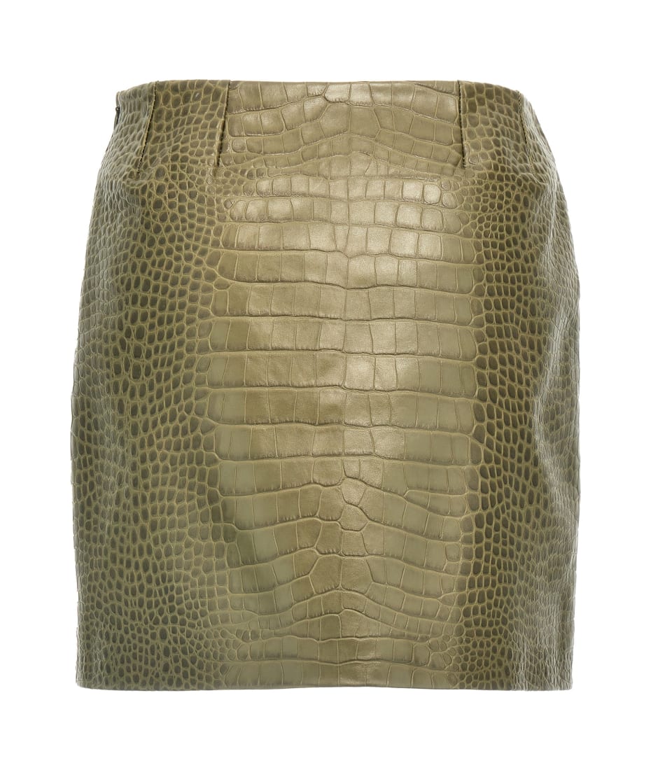 Ermanno Scervino Crocodile Print Skirt | italist