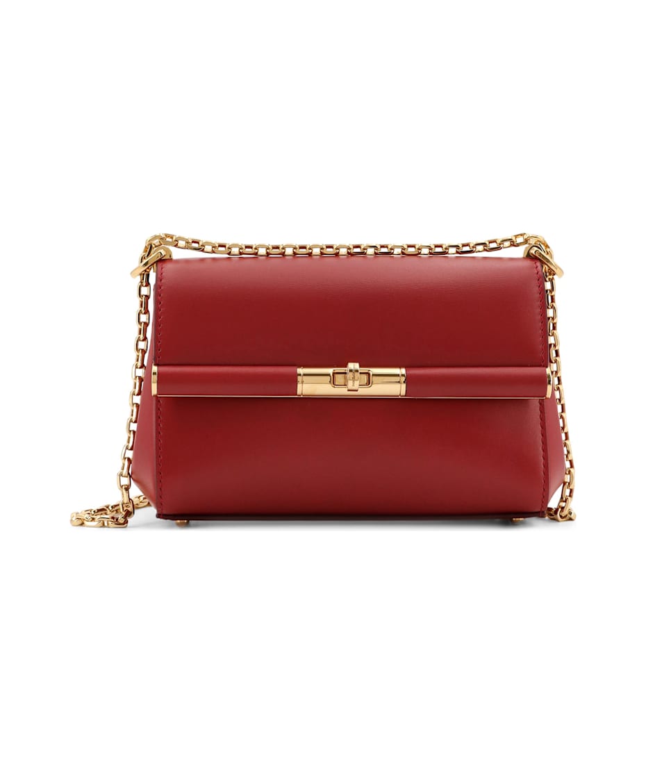 *Dolce&Gabbana*マレーネ ミニレザーショルダーバッグ レッド Dolce & Gabbana Mini Marlene Shoulder Bag ショルダーバッグ