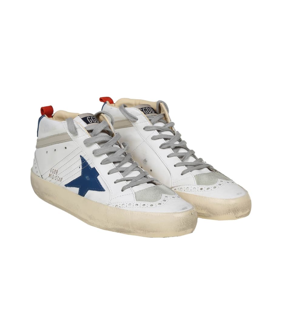 Golden Goose Mid Star Sneakers In White Leather | italist, ALWAYS