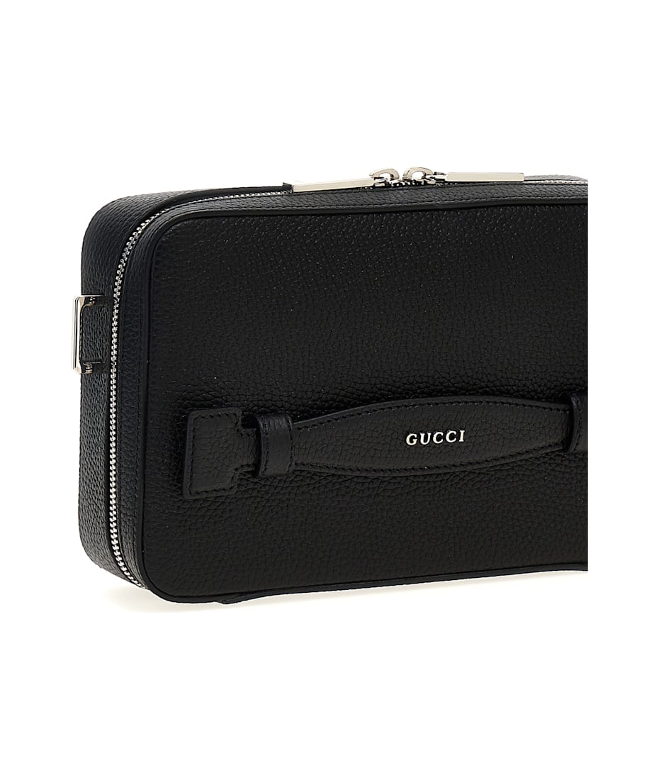 Gucci Logo Leather Shoulder Strap | italist Gucci Logo Leather Shoulder Strap | italist