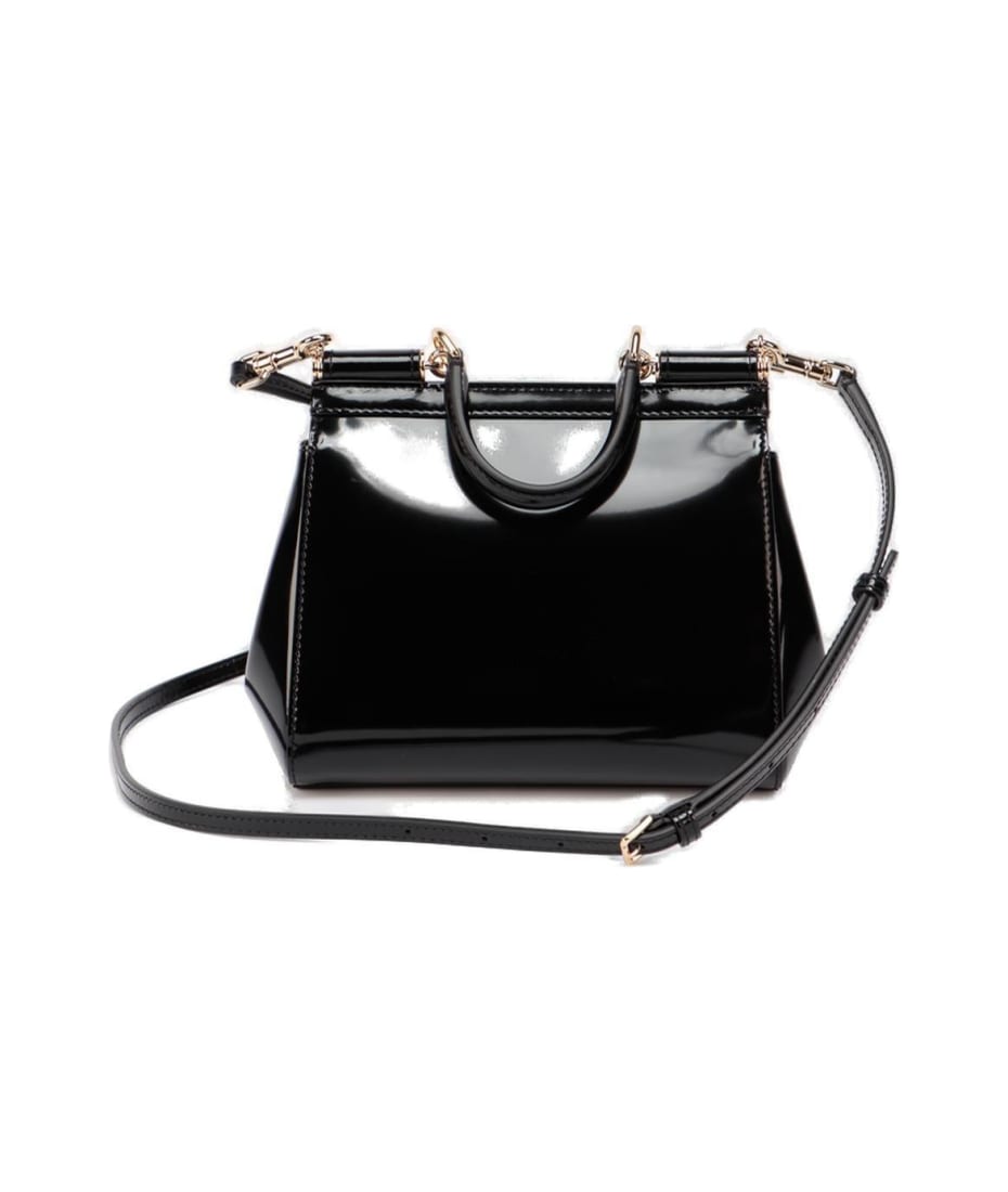 Small Sicily Bag In Polished Calfskin by Dolce & Gabbana at