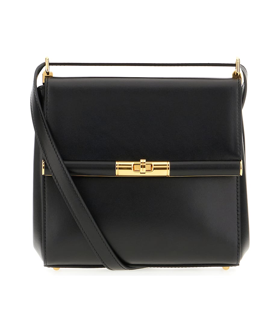 Dolce & Gabbana Black Leather Marlene Crossbody Bag