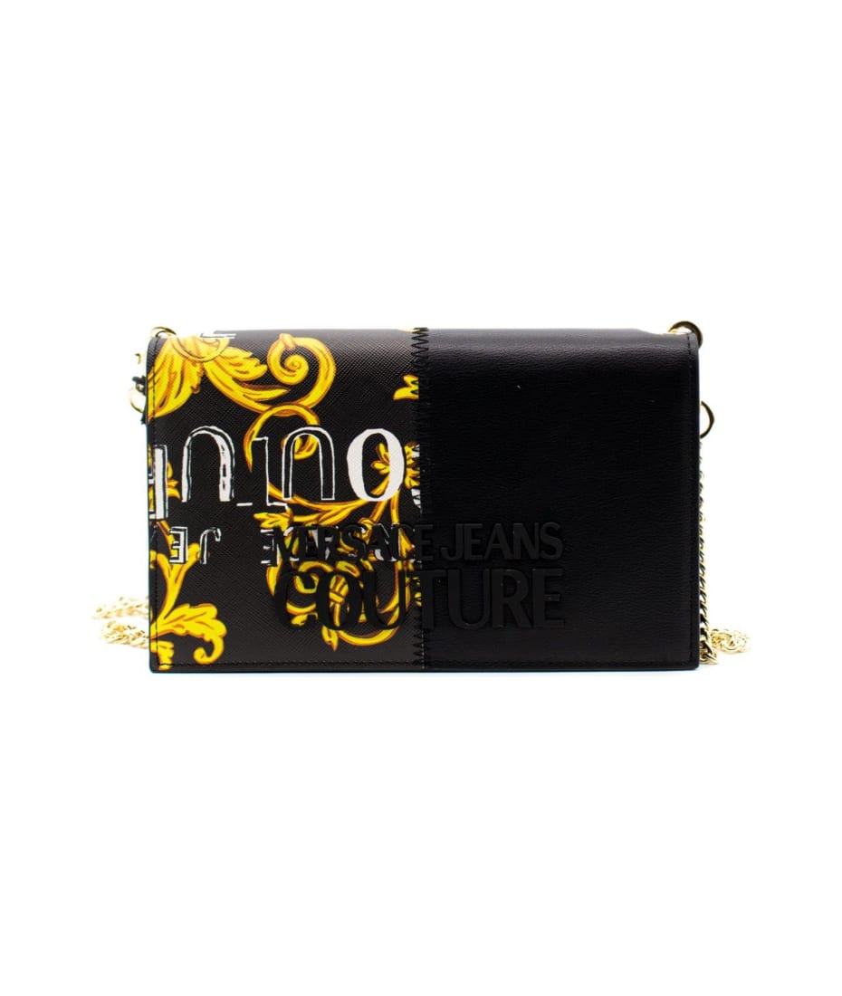 財布・小物その他 Versace Wallet On Chain - Leather - Silver Versace Metallic Gold Leather Medusa Chain Wallet Bag - 143D1A