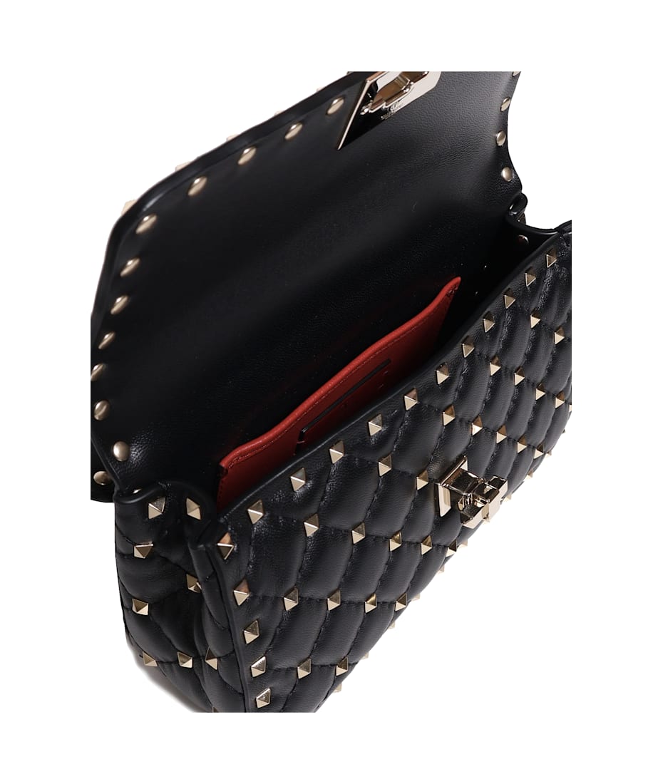 Rockstud Spike Small Leather Handbag