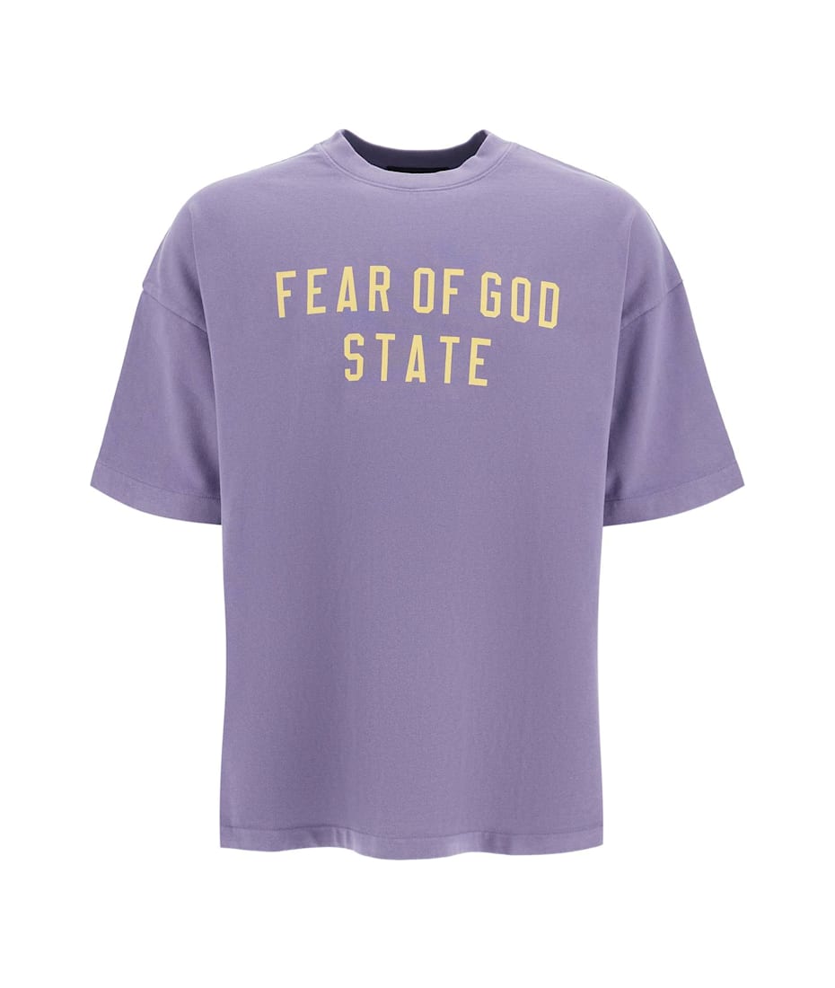 ★大人気【FEAR OF GOD】ESSENTIALS Heavy Crewneck Tee★ Heavy Crewneck Tee in Heather Gray | Fear of God ESSENTIALS