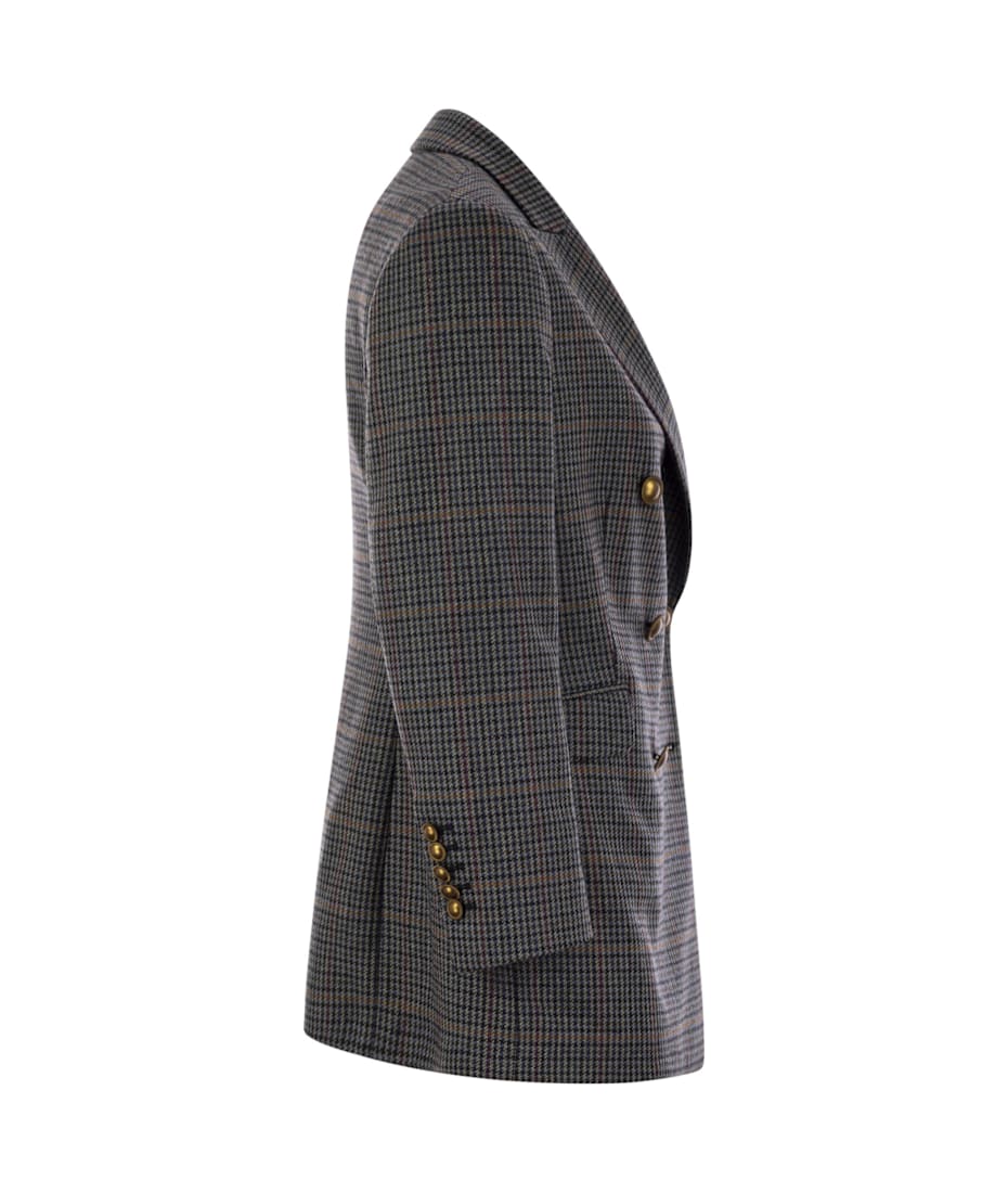 ジャケット SAULINA FW24 ANITA - Double-breasted blazer (SAA063 4) Saulina Anita Double-Breasted Blazer - Grey - 44% Off
