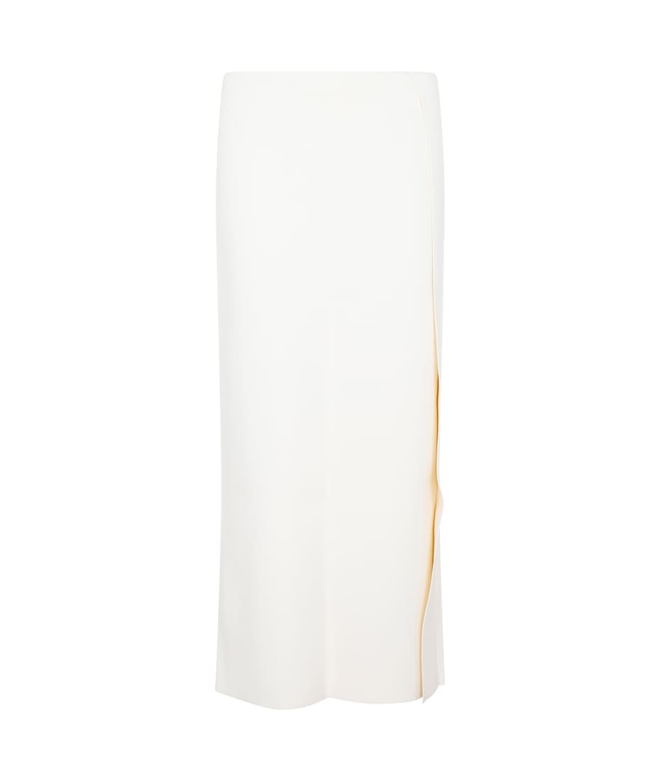 スカート Jil Sander Ivory viscose blend skirt (J03MA0115J18273 102) Jil Sander Jil Sander Woman Ivory Viscose Blend Skirt