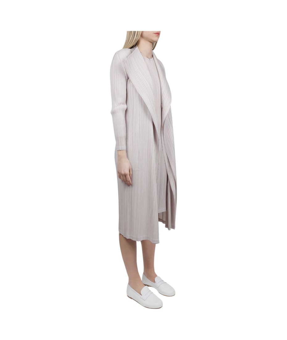 Pleats Please Issey Miyake Pleats Please Beige Cardigan | italist