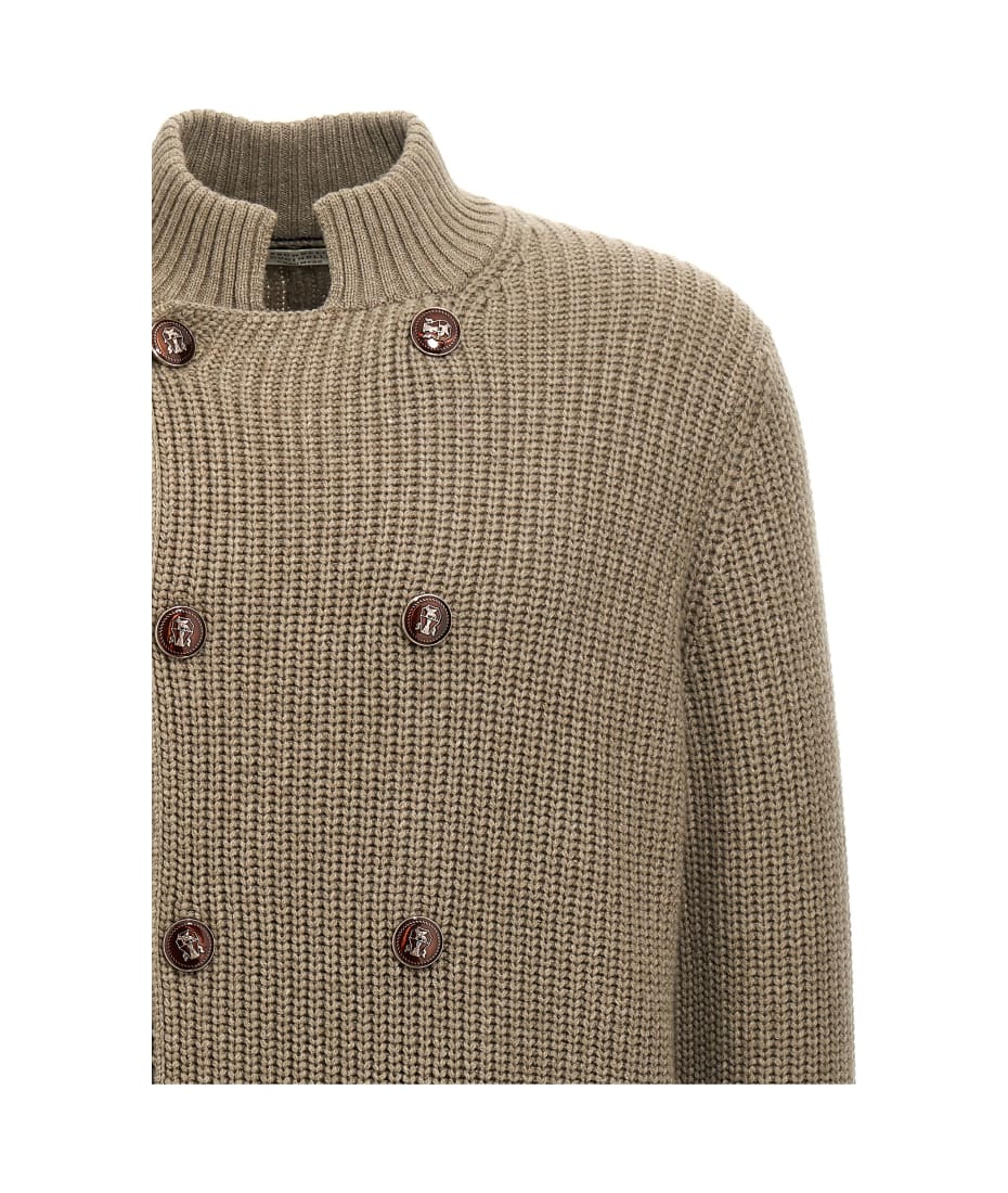 【関税込み】BRUNELLO CUCINELLI Double-breasted cardigan Brunello Cucinelli Double-breasted cardigan | julianfashion