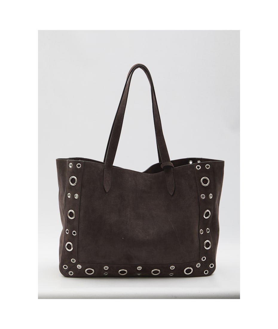 Valentino Garavani Brown Suede Nellcã´te Shopping Bag