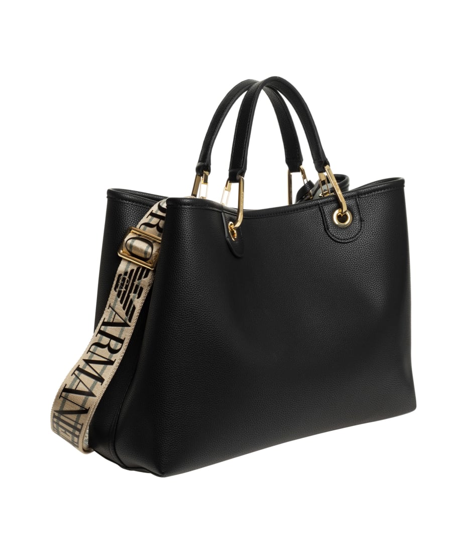 Emporio Armani Logo Detailed Tote Bag | italist