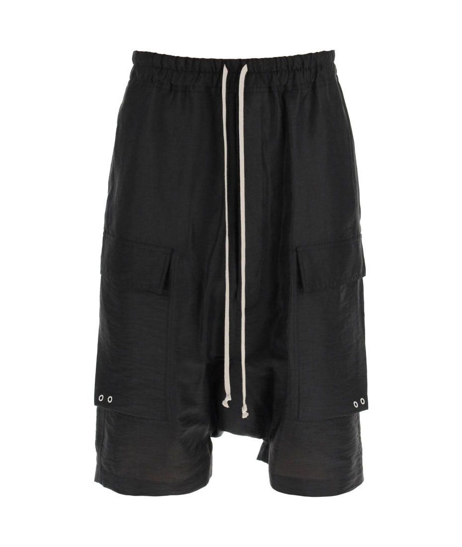 Rick Owens 'cargo Pods' Linen Shorts | italist