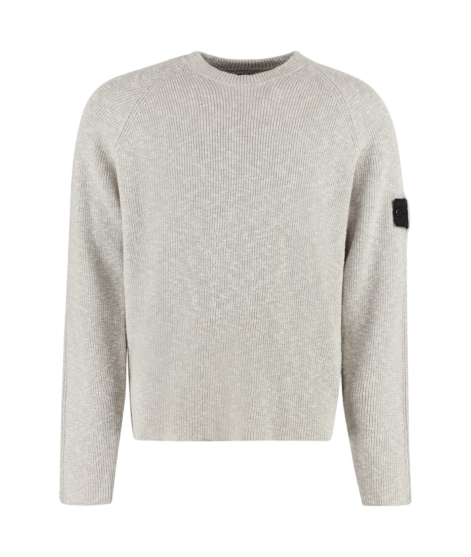 STONE ISLAND Intarsia Cotton Sweater for Men